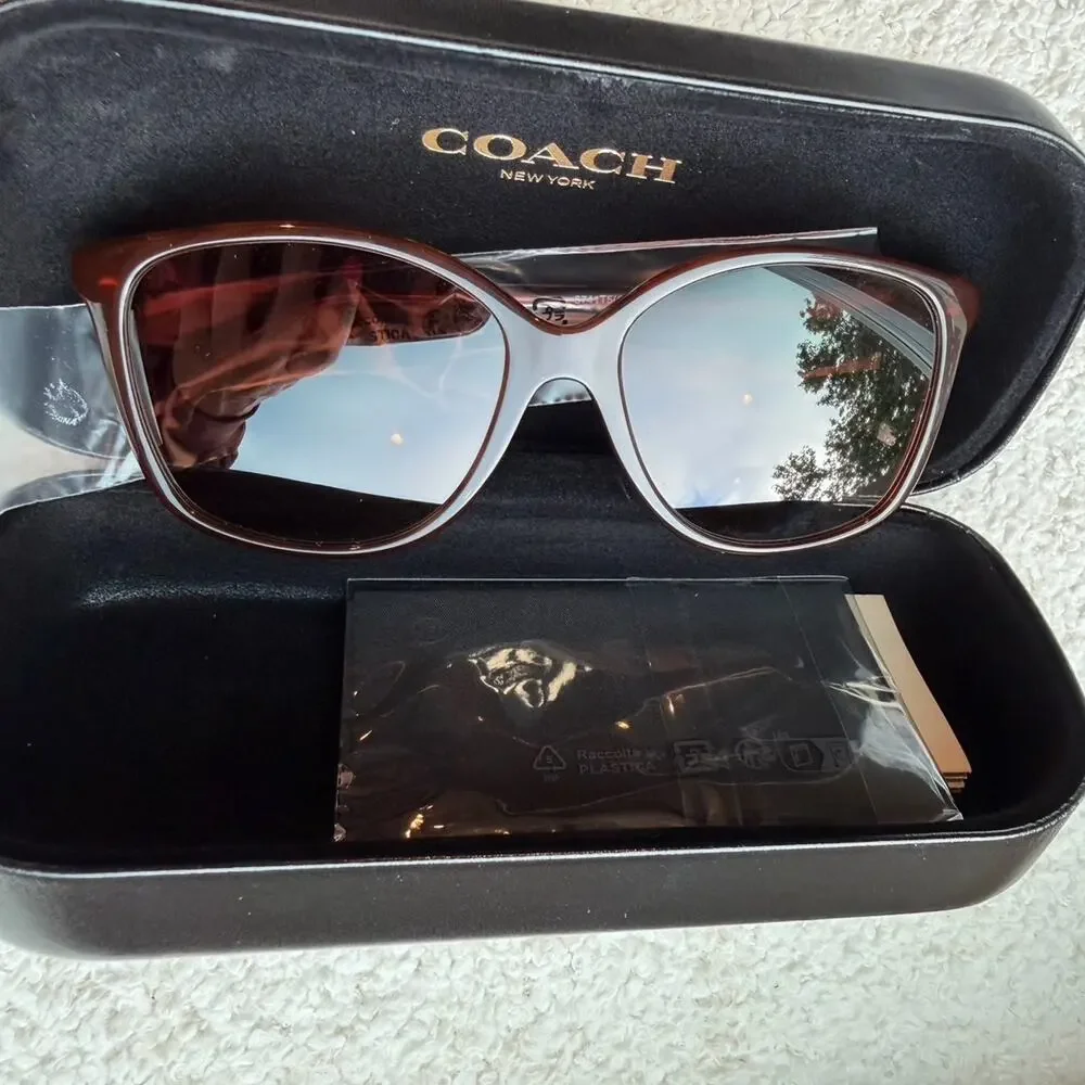 NEW Coach HC8271U L1101 Dark Tortoise Sunglasses